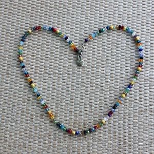 Rainbow crystal necklace